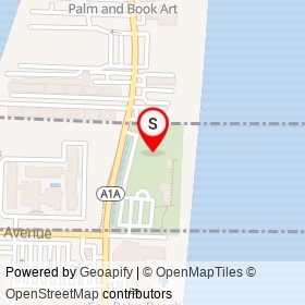 Lantana on , South Palm Beach Florida - location map