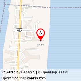 poco on South Ocean Boulevard, South Palm Beach Florida - location map