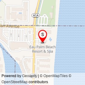 Eau Palm Beach Resort & Spa on East Ocean Avenue,  Florida - location map