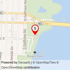 stage on Bryant Park Paved Paths, Lake Worth Beach Florida - location map