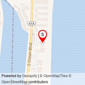 Manalapan Police Department on Ocean Lane,  Florida - location map