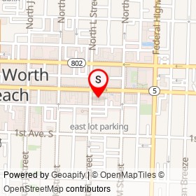 tea shop on Lake Avenue, Lake Worth Beach Florida - location map