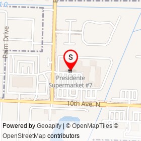 Presidente Supermarket #7 on Florida Mango Road, Lake Clarke Shores Florida - location map