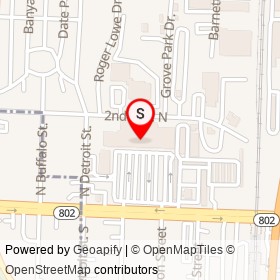 Supermercados el Bodegon #1 on 2nd Avenue North, Lake Worth Beach Florida - location map