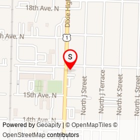 Mad Hatter on 16th Avenue North, Lake Worth Beach Florida - location map