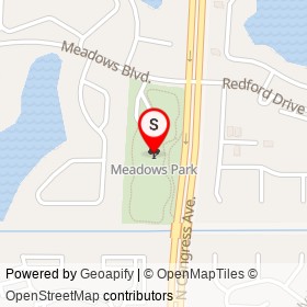 Meadows Park on , Boynton Beach Florida - location map
