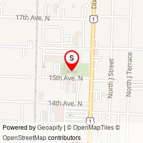 Amelia's SmellyPlants on Dixie Highway, Lake Worth Beach Florida - location map