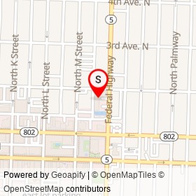 NYPD Pizza on Federal Highway, Lake Worth Beach Florida - location map