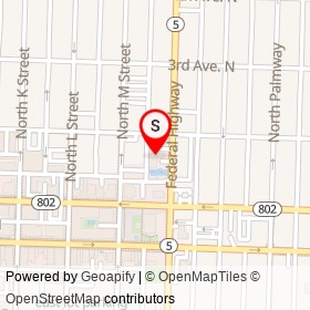 Lake Worth Coin Laundry on Federal Highway, Lake Worth Beach Florida - location map