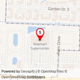 Walmart Supercenter on 10th Avenue North,  Florida - location map