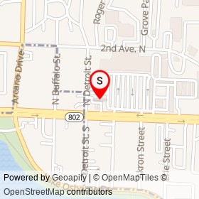 Sunoco on North Detroit Street, Lake Worth Beach Florida - location map