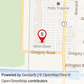 Winn-Dixie on Gregory Road, West Palm Beach Florida - location map