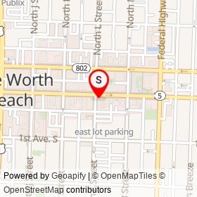 Paws on the ave on Lake Avenue, Lake Worth Beach Florida - location map