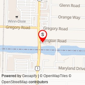 Darbster on Dixie Highway, West Palm Beach Florida - location map
