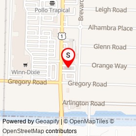 Dairy Queen on Dixie Highway, West Palm Beach Florida - location map