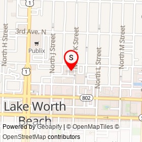 No Name Provided on North K Street, Lake Worth Beach Florida - location map