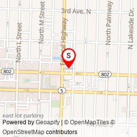 Chevron on Lucerne Avenue, Lake Worth Beach Florida - location map
