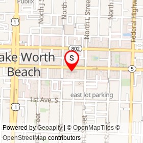 ZaSu Botuque on Lake Avenue, Lake Worth Beach Florida - location map