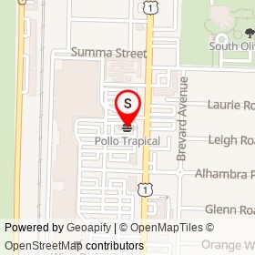 Pollo Trapical on Dixie Highway, West Palm Beach Florida - location map