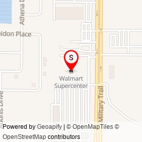 Walmart Supercenter on Hypoluxo Road,  Florida - location map