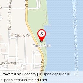 Currie Park on , West Palm Beach Florida - location map