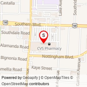 Publix on Southern Boulevard, West Palm Beach Florida - location map