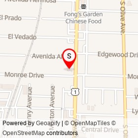 Kwikstop Food and Gas on South Dixie Highway, West Palm Beach Florida - location map