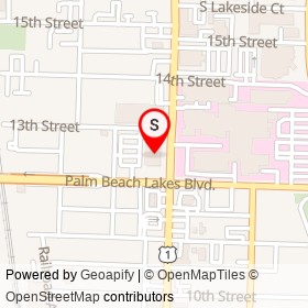 CVS Pharmacy on North Dixie Highway, West Palm Beach Florida - location map