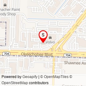 Subaru on Okeechobee Boulevard, West Palm Beach Florida - location map