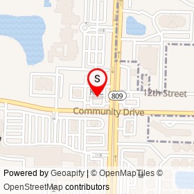 Mobil on Community Drive, West Palm Beach Florida - location map