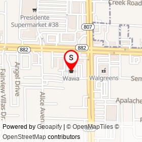 Wawa on South Congress Avenue,  Florida - location map