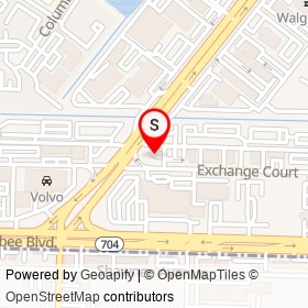 Chipotle on Exchange Court, West Palm Beach Florida - location map