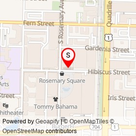 Sunglass Hut on South Rosemary Avenue, West Palm Beach Florida - location map