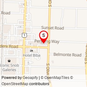 Jo Bistro on Belvedere Road, West Palm Beach Florida - location map