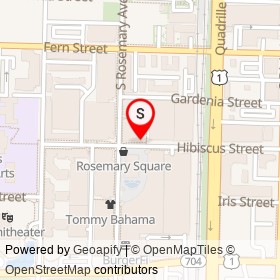 Sephora on South Rosemary Avenue, West Palm Beach Florida - location map