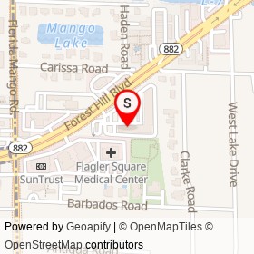Red Balloon Consignment Shop on Forest Hill Boulevard, Lake Clarke Shores Florida - location map