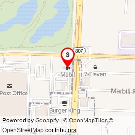 Mobil on South Congress Avenue,  Florida - location map