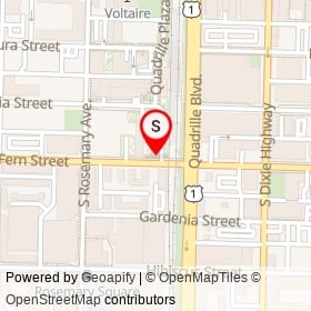 Fern Street Wine Bar & Kitchen on Fern Street, West Palm Beach Florida - location map
