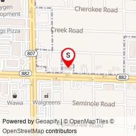 Wayne's Wash World on Forest Hill Boulevard,  Florida - location map
