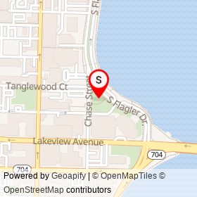 Trinity Park on , West Palm Beach Florida - location map