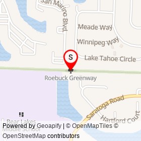 Roebuck Greenway on , West Palm Beach Florida - location map