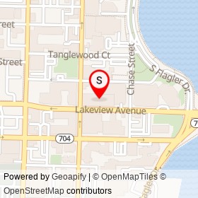 Hyatt Place on Lakeview Avenue, West Palm Beach Florida - location map