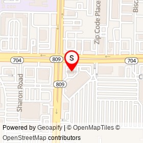 Western Union on Okeechobee Boulevard, West Palm Beach Florida - location map