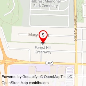Forest Hill Greenway on , West Palm Beach Florida - location map