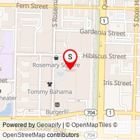 City Cellar Wine and on South Rosemary Avenue, West Palm Beach Florida - location map