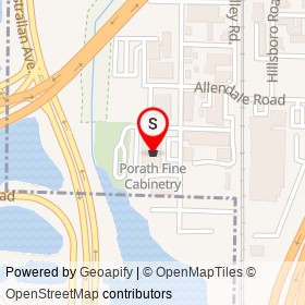 Porath Fine Cabinetry on Tuxedo Avenue, West Palm Beach Florida - location map