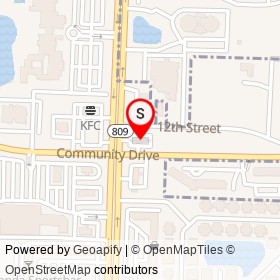 BP on 12th Street, West Palm Beach Florida - location map