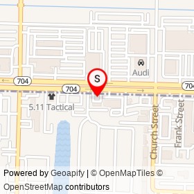 Mobil on Okeechobee Boulevard, West Palm Beach Florida - location map