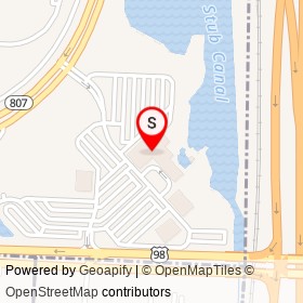 Hilton Palm Beach Airport on Southern Boulevard,  Florida - location map