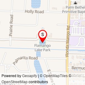 Flamango Lake Park on , West Palm Beach Florida - location map